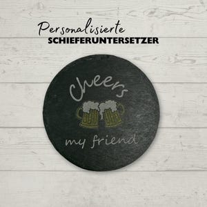 Noble slate coasters Best Dad Best Mom personalized gift idea for parents