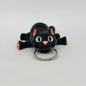 Movable cat keychain 3D printed cute accessory for cat lovers