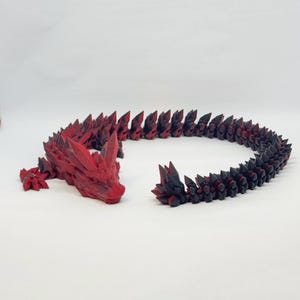 Movable Crystal Dragon 3D Print 65 cm impressive dragon figure for collectors