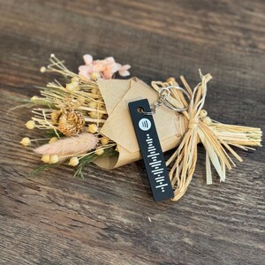 Colgante con tu canción | Llavero personalizado con código de Spotify | Regalo musical ecológico impreso en 3D