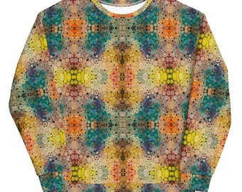Yarn Patch Print Unisex Sweatshirt