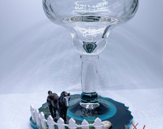 Featured listing image: Horse Margarita Glass Cute Field