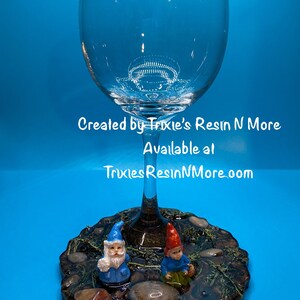 Figural Stemmed Gnome Wine Glass