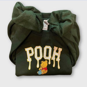 Winnie the Pooh Embroidered Sweatshirt, Childhood Crewneck, 90s Sweatshirt, Gift for him and her, Women and Men's Clothing, Anime Cartoon