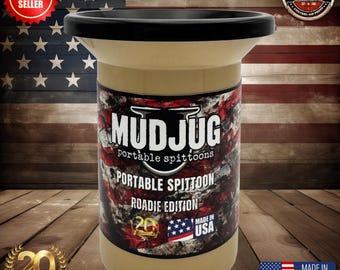 Mud Jug Roadie Edition Spittoon - Orange Portable Spit Cup For Tobacco - View #5