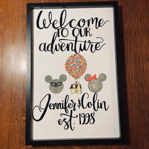 Custom Disney Family Sign Up Carl Ellie House Balloons Welcome