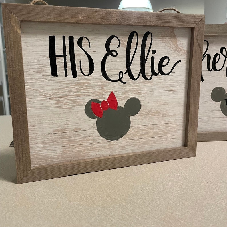 I Belong to You up Signs His Ellie Her Carl Hand Painted Signs Gift ...