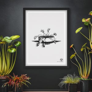 Chompy - Venus Fly Trap digital art file for print
