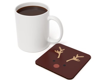 Reindeer Cork Back Coaster