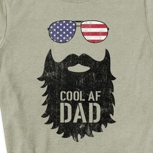 Cool AF Dad Beard 300dpi Print On Demand, POD Design, Digital Download tshirt design, patriotic, dad beard, cool af, png