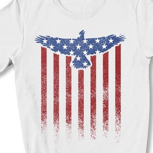 Flag Eagle 300dpi Print On Demand, POD Design, Digital Download tshirt design, patriotic, red stripes eagle flag, png