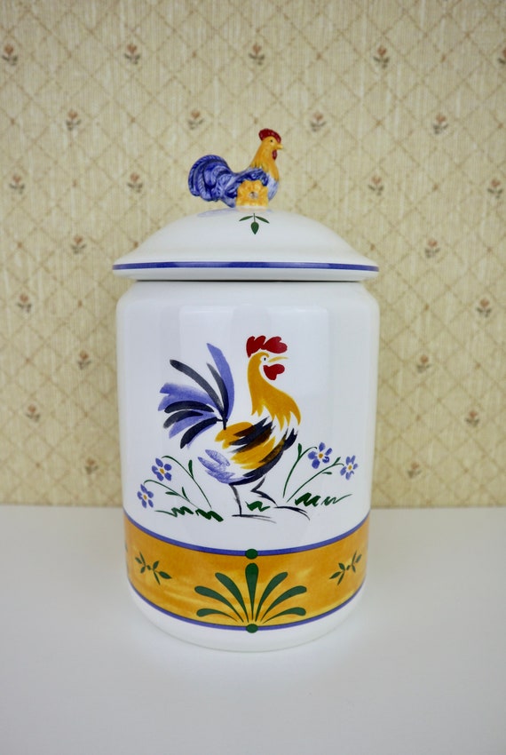 Vintage Avon Rooster Canister Etsy