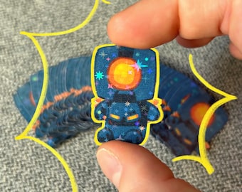 Small holographic V1 sticker