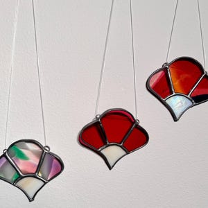 Stained Glass Minimalist Art Deco Inspired Flowers