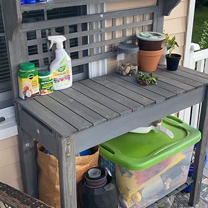 Sturdy Wooden Garden Potting Bench Work Table With Hidden - Etsy