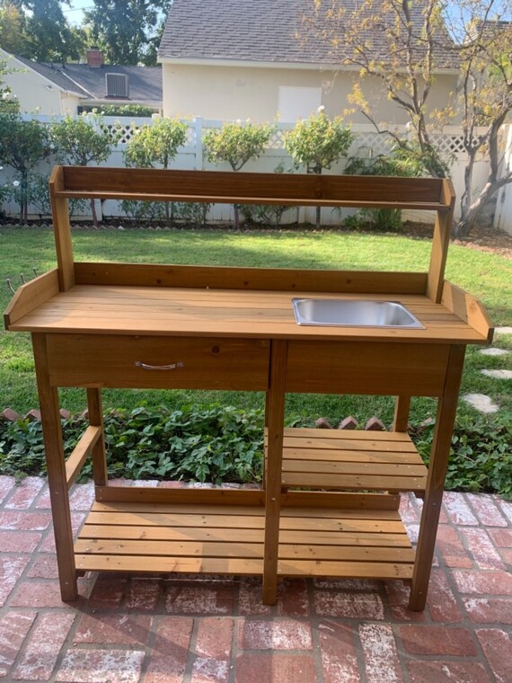 Sturdy potting bench deals