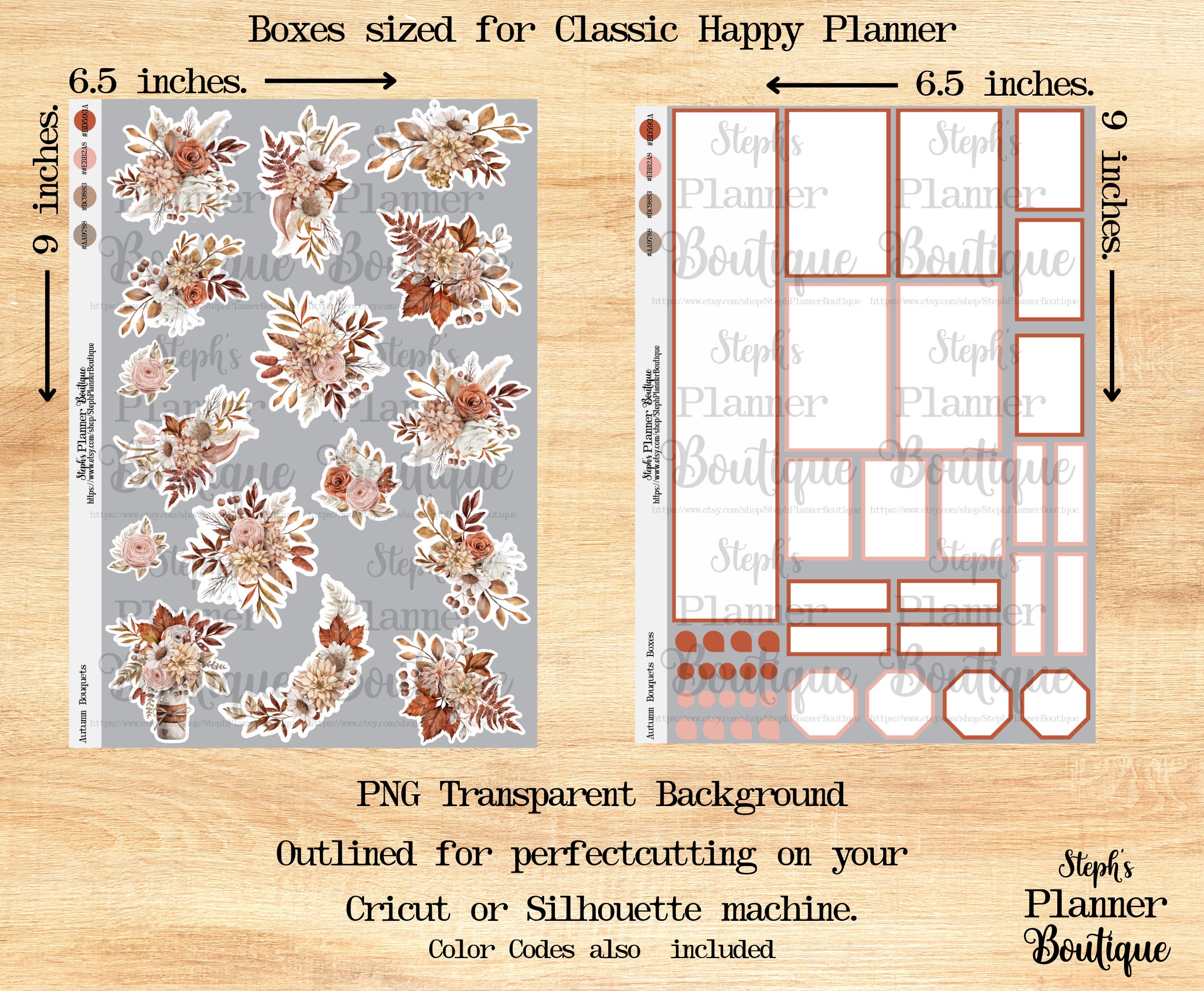 Watercolor Floral Stickers