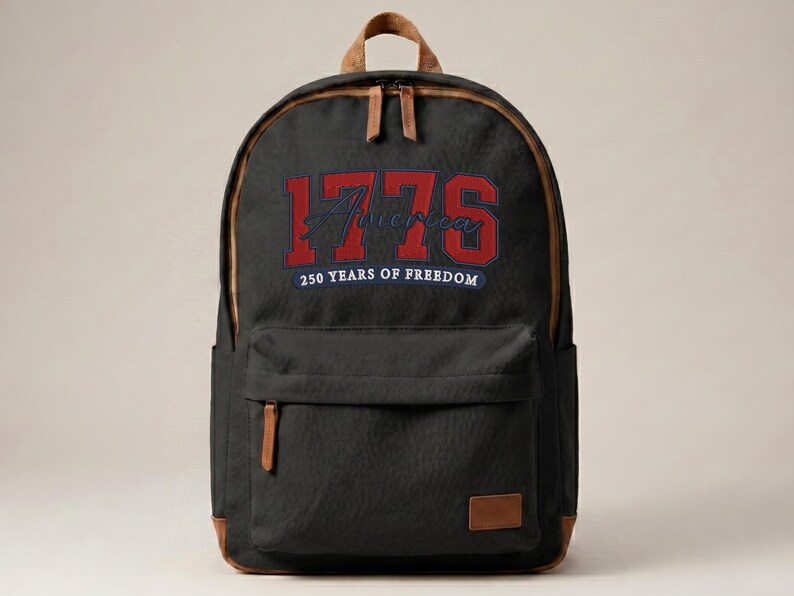 Patriotic Embroidery Design, 250 Years Freedom, 1776 America (multi ...