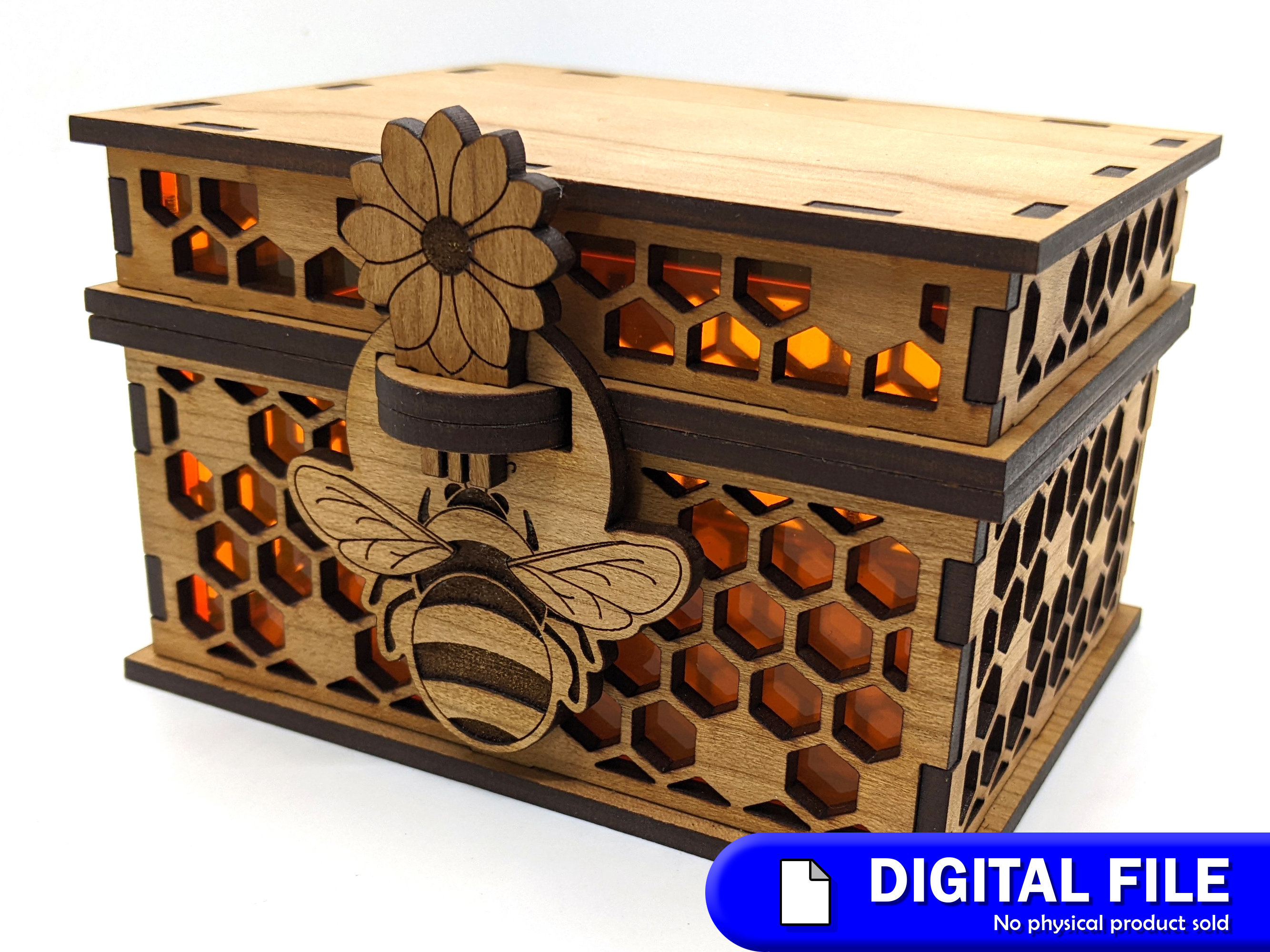 Bee Hive Favour Box SVG + PDF Templates Graphic by Esselle Crafts