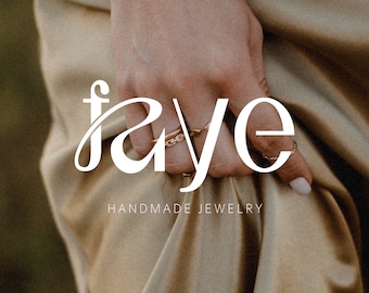 Jewelry Logo, Premade Logo, Boutique Logo, Modern Logo, Minimalist Logo, Jewelry Logo Design, Logo Design, Fashion Logo, Watermark logo