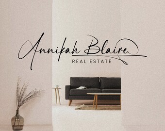 Real Estate Logo, Signature Logo, Premade Realtor Logo, Modern Logo, Business Logo, Premade Logo Design, Logo Design, Watermark Logo