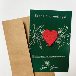 Christmas Holiday Greeting Card | Plant Puns | Seeds n Greetings | Full Size Greeting Card with Envelope |  Flower Seed Paper | Plantable