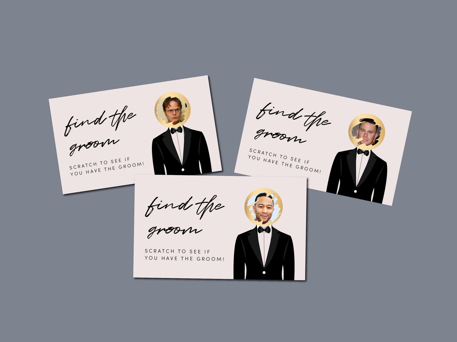 Find the Groom Bridal Wedding Shower Bachelorette Game Scratch off Who ...