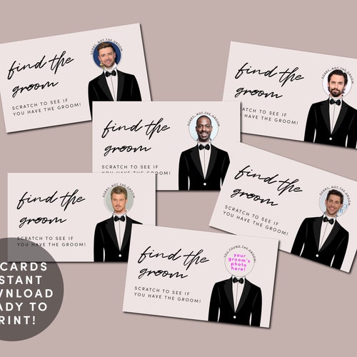 Find the Groom Bridal Wedding Shower Bachelorette Game Etsy