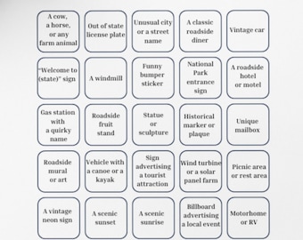 Ultimate Roadtrip Adventure: Interactive Scavenger Hunt PDF, Roadtrip Car Game