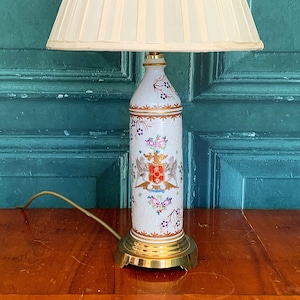 An awesome hand painted vase lamp conversion