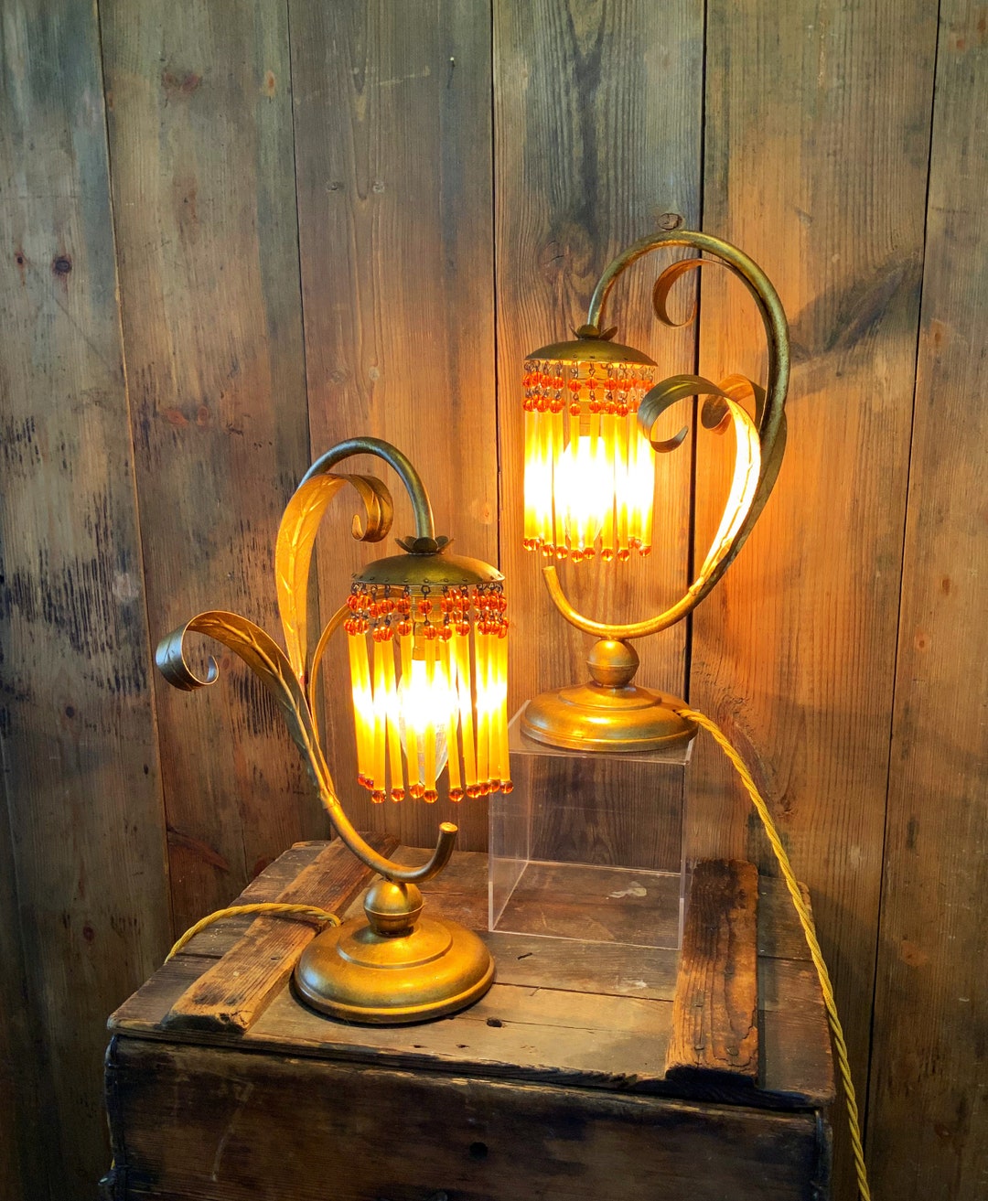 A Gorgeous Pair of Antique French Ormolu Lamps - Etsy