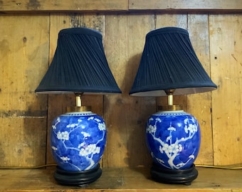 Antike chinesische Prunus Glas/Lampen-Umwandlungen