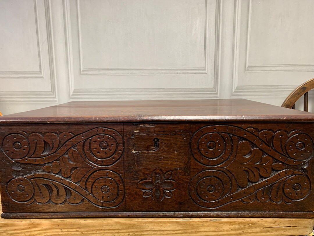 English Antique Wooden Bibble Box - Etsy