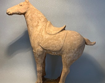An awesome antique Chinese terracotta horse