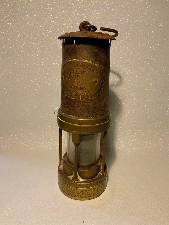 English Brass Miners Lamp Antique Miners Lamp Antique Lamp