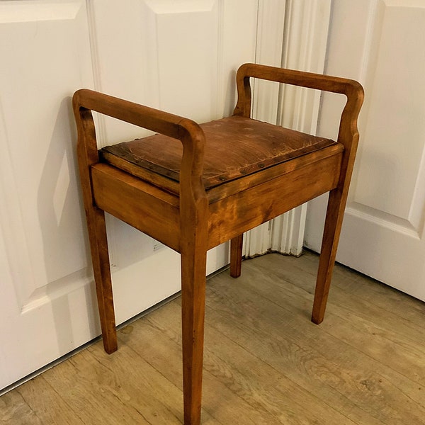 English mid century modern, piano stool