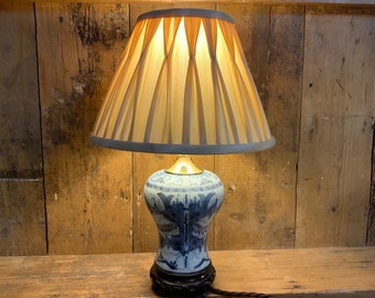 Dutch delft 17th c  vase lamp conversion