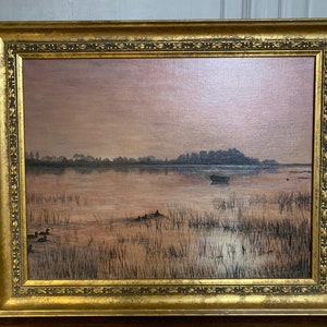 Oil on board, landscape, oil painting