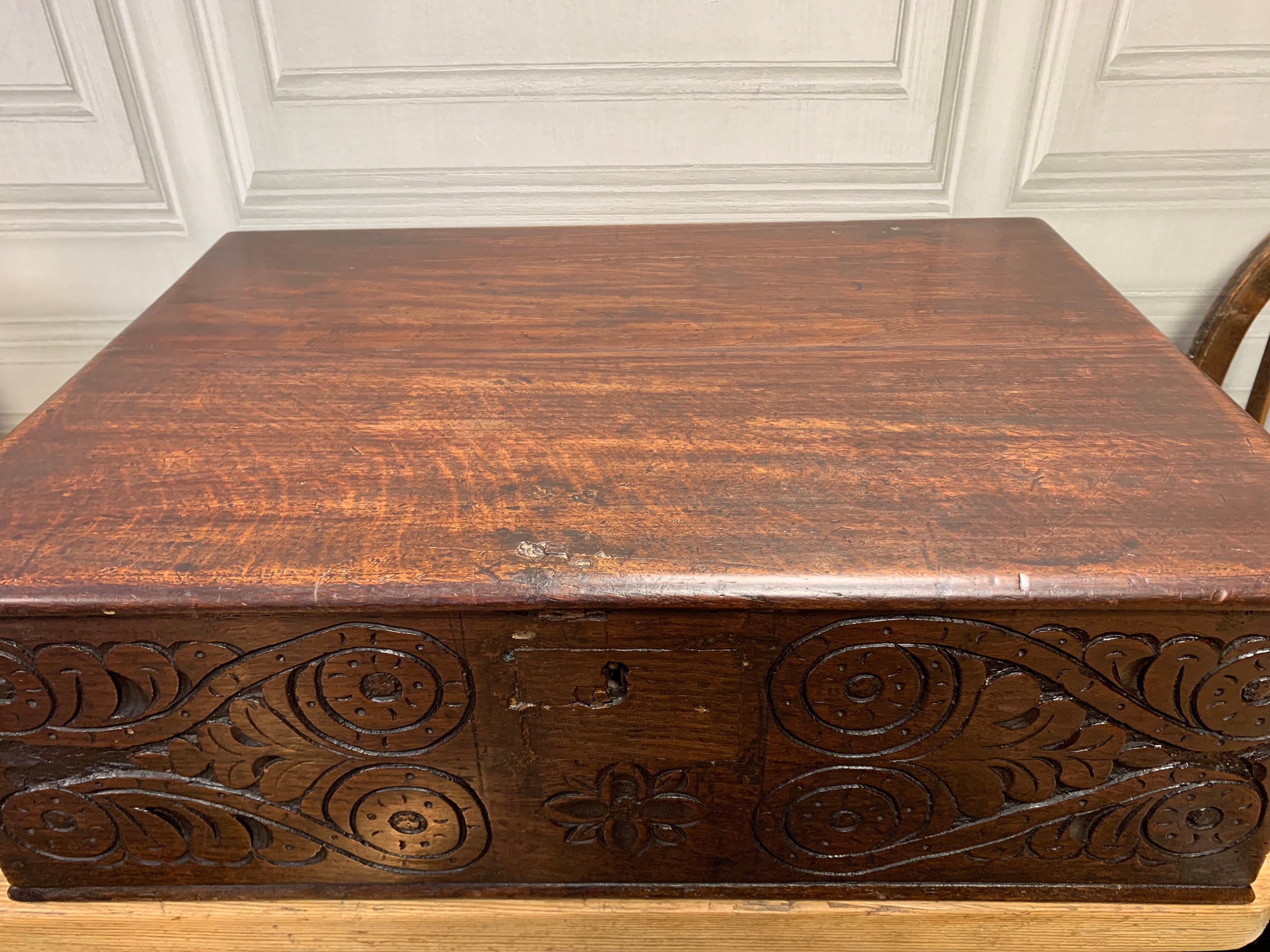 English Antique Wooden Bibble Box - Etsy