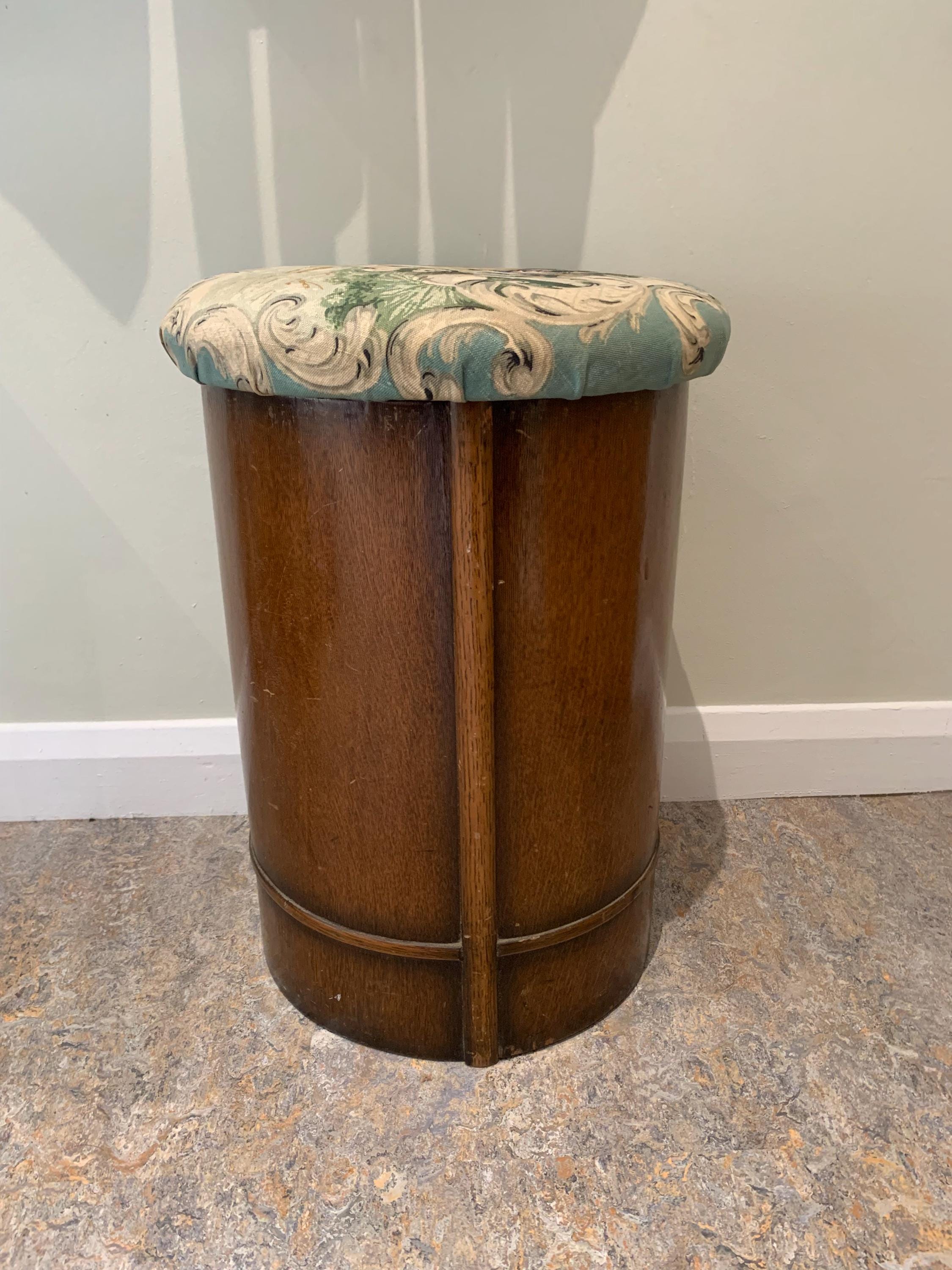 英国アンティークの布張り木製スツール - Etsy 日本