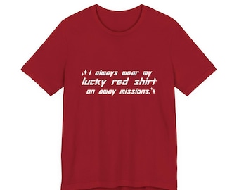 Siempre llevo mi camiseta roja de la suerte - Camiseta gráfica de algodón suave