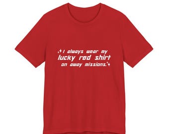 Camiseta roja de la suerte - Camiseta gráfica de algodón suave