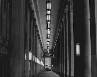 Chicago Print: Downtown Loop Opera sidewalk