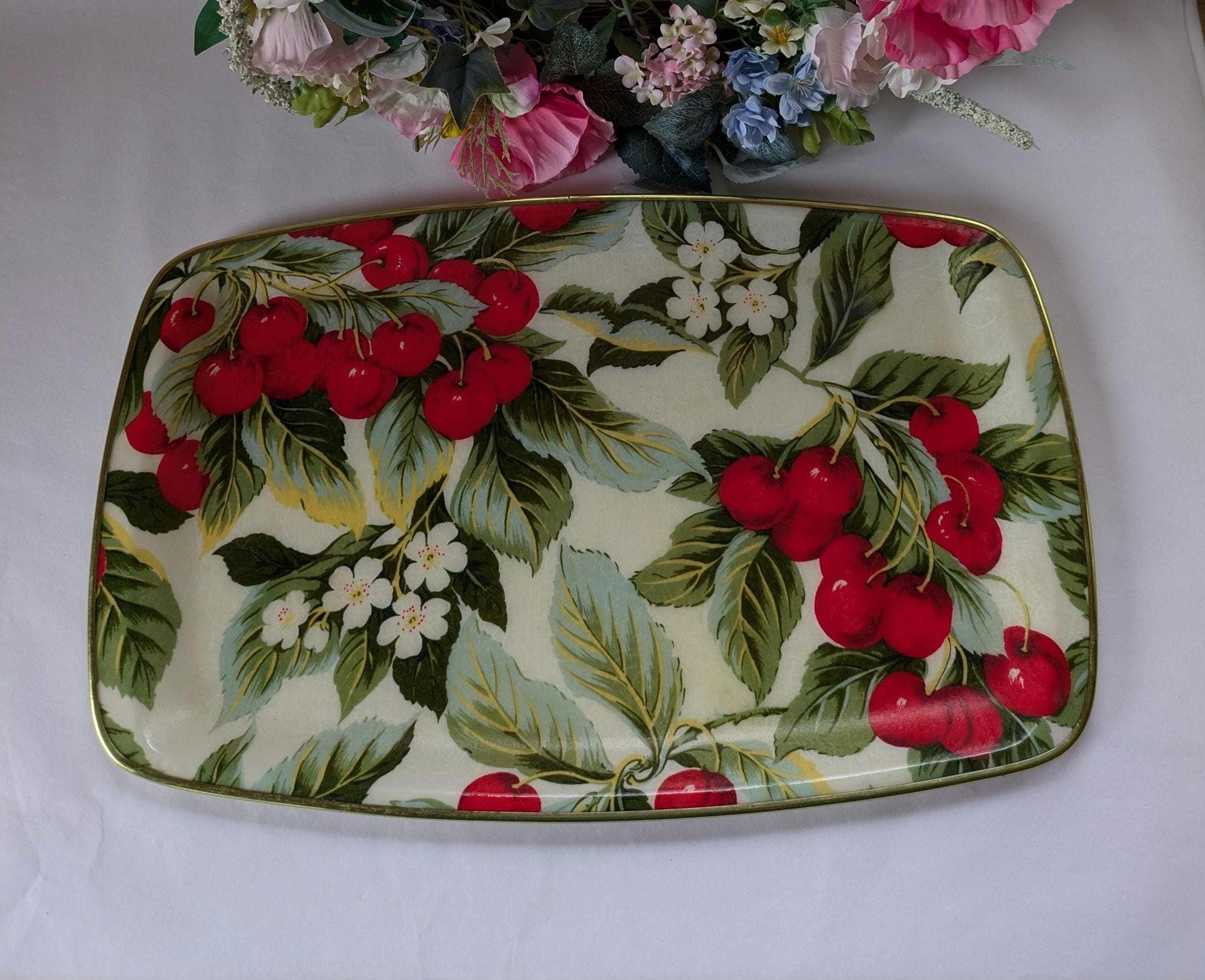 レトロ◆KESWICK TRAYS◆グラスファイバー◆薔薇◆特大トレイ◆イギリス レトロ◇KESWICK TRAYS◇グラスファイバー◇薔薇◇特大トレイ