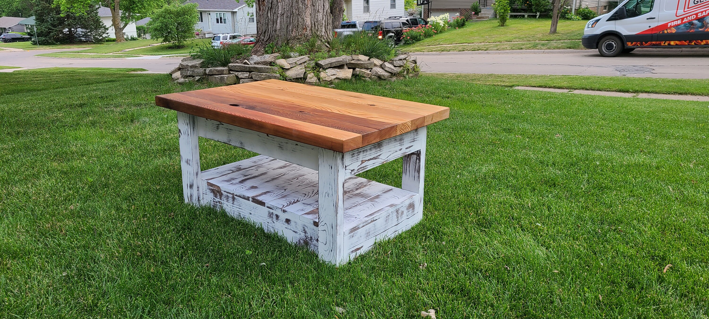 Rustic Farmhouse Coffee Table Etsy