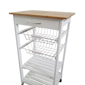 Groenteboer fruitschaal met 2 manden, 2 planken en lade 87x47x37