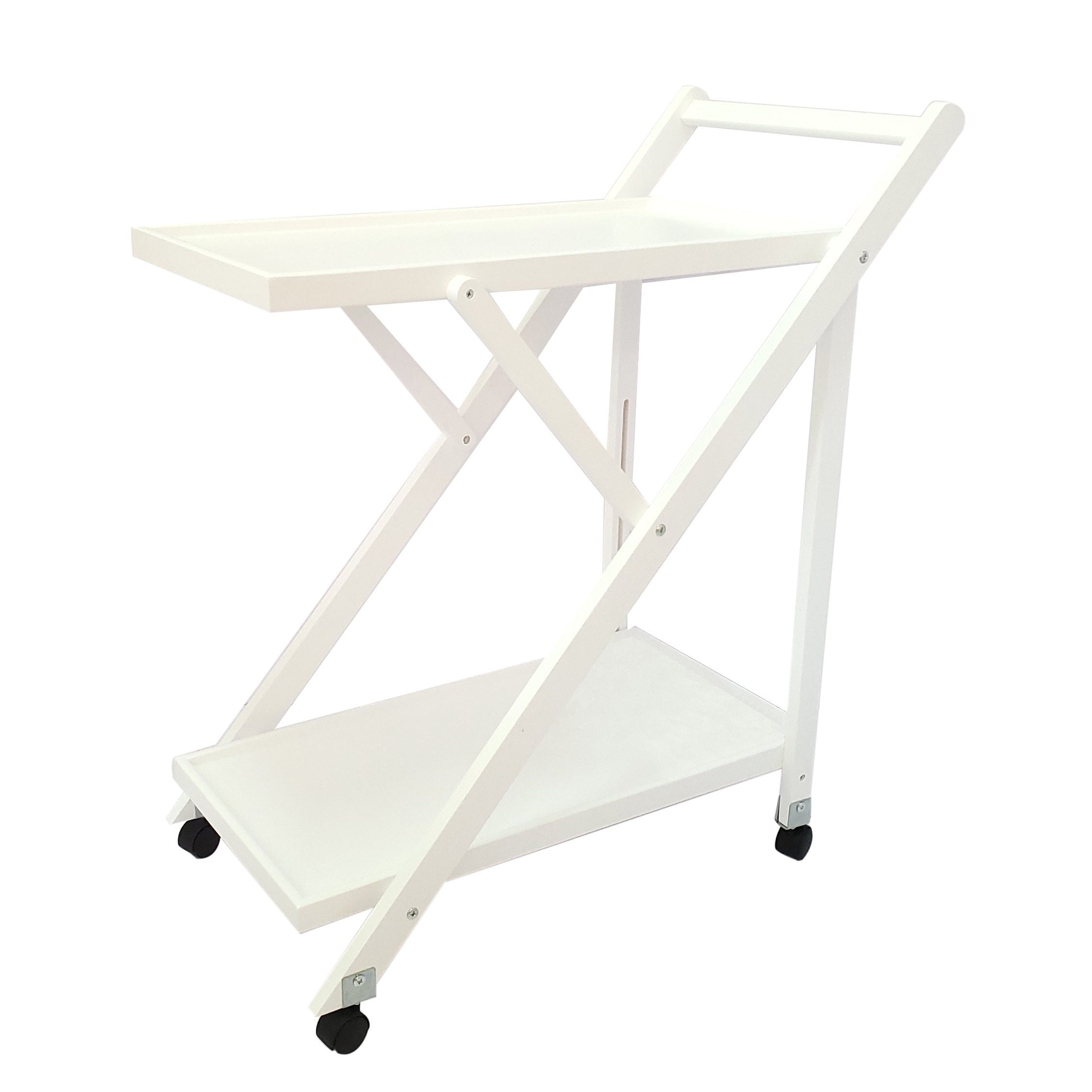Chariot de service Silver 3 plateaux blanc - PAREDES