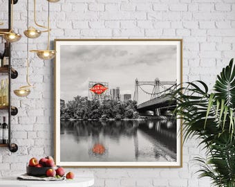 Grain Belt Sign | Neon Beer Sign | Gallery Wall Art | Minneapolis MN Photo | Metallic Paper Print | Minnesota Wall Art | Mpls Fine Art