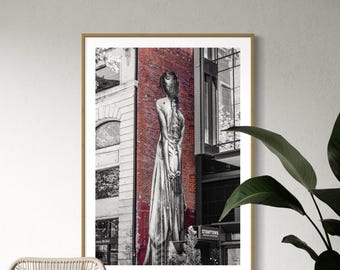 Bridal Mural | Bridal Artwork | Portland Photography | Photos of Portland | Cityscape Photography | Stumptown Coffee Shop | Wedding Print