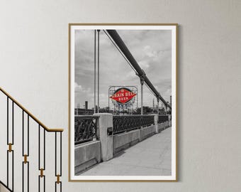 Grain Belt Sign | Neon Beer Sign | Gallery Wall Art | Minneapolis MN Photo | Metallic Paper Print | Minnesota Wall Art | Mpls Fine Art
